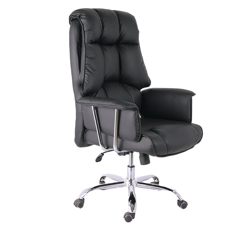 Industrial leather store office chair