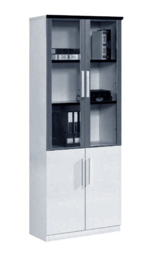 Crystal Clear 2-Door Office Cabinet