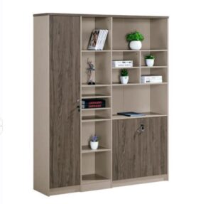 Modern Wall Office Shelving Cabinet in Contemporary Workspace