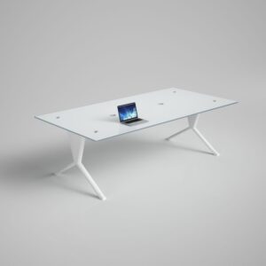 buy Evergreen Glass Meeting Table