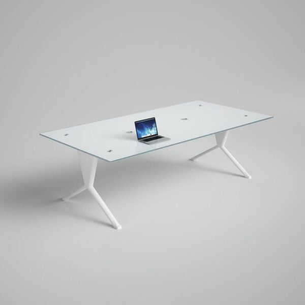 buy Evergreen Glass Meeting Table