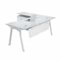 buy Evergreen Corner Glass Modern Office Desk Table