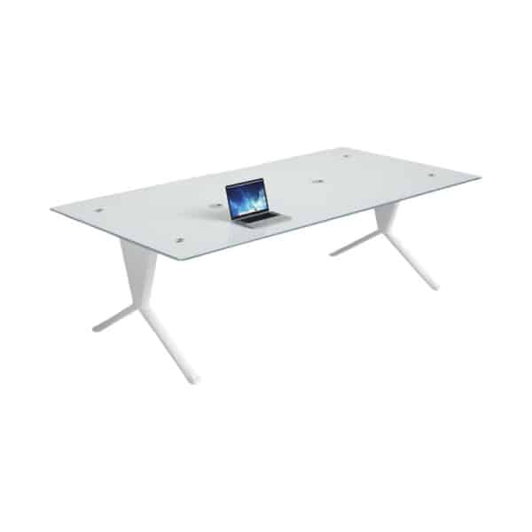 Evergreen Glass Meeting Table