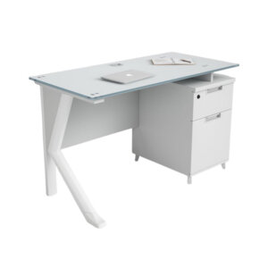 Tempered Glass Boss Manager Office Table