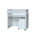 buy single person cubicle workstation white color with Mobile Drawer