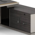 Executive Modern Office Desk with Side Storage - Image 3