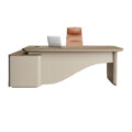 Executive Office Desk with Side Storage Unit