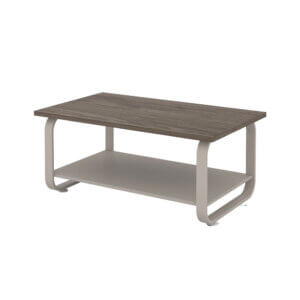 120cm modern office side table with walnut top and metal frame in Ajman