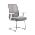 Ergonomic Mesh Visitor Office Chair White - Image 3