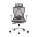 ErgoMesh High Back White Office Chair with Headrest