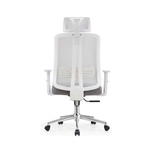Ergonomic Mesh High-Back Office Chair White - Image 2