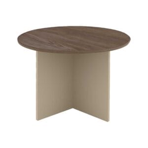 Buy Round Meeting Table with Khaki Base