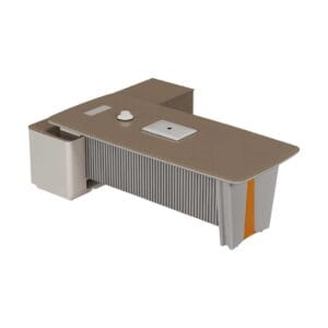 NovaEdge Executive Office Desk Grey Oak Khaki