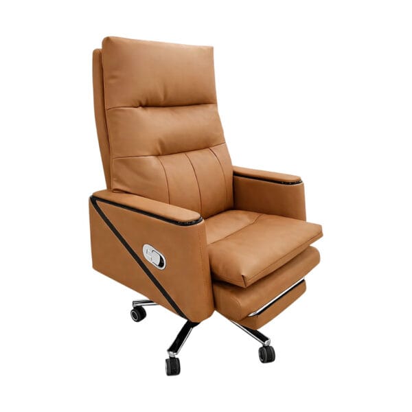 Executive Recliner Office Chair with Footrest Premium Comfort Seating - Image 2
